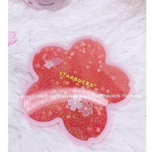 Starbucks Sakura Liquid Glitter Coaster